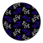 Elegance - blue Round Mousepads