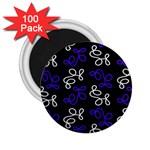 Elegance - blue 2.25  Magnets (100 pack) 