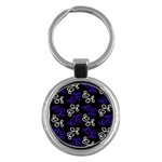 Elegance - blue Key Chains (Round) 