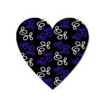 Elegance - blue Heart Magnet