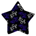 Elegance - blue Star Ornament (Two Sides) 