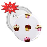 Colorful cupcakes  2.25  Buttons (100 pack) 
