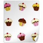 Colorful cupcakes  Canvas 8  x 10 