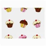 Colorful cupcakes  Large Glasses Cloth
