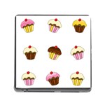 Colorful cupcakes  Memory Card Reader (Square)