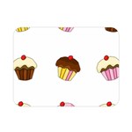 Colorful cupcakes  Double Sided Flano Blanket (Mini) 