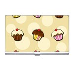 Colorful cupcakes pattern Business Card Holders