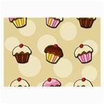 Colorful cupcakes pattern Large Glasses Cloth (2-Side)