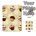 Colorful cupcakes pattern Multi-purpose Cards (Rectangle) 
