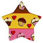 Love cupcakes Ornament (Star) 