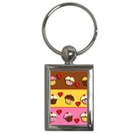 Love cupcakes Key Chains (Rectangle) 