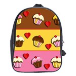 Love cupcakes School Bags(Large) 
