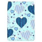 Light and Dark Blue Hearts Flap Covers (S) 