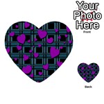 Purple love Multi-purpose Cards (Heart) 