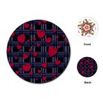 Decorative love Playing Cards (Round) 