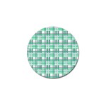 Green plaid pattern Golf Ball Marker (10 pack)