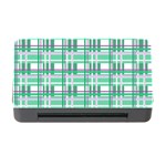 Green plaid pattern Memory Card Reader with CF