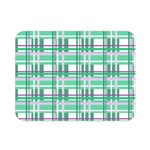 Green plaid pattern Double Sided Flano Blanket (Mini) 
