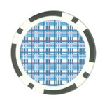 Blue plaid pattern Poker Chip Card Guards
