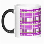 Purple plaid pattern Morph Mugs