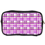 Purple plaid pattern Toiletries Bags