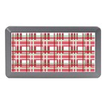 Red plaid pattern Memory Card Reader (Mini)