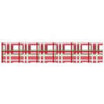 Red plaid pattern Flano Scarf (Small)