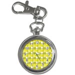 Yellow plaid pattern Key Chain Watches