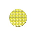 Yellow plaid pattern Golf Ball Marker (10 pack)