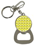 Yellow plaid pattern Button Necklaces