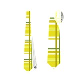 Yellow plaid pattern Neckties (Two Side) 