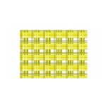 Yellow plaid pattern Satin Wrap