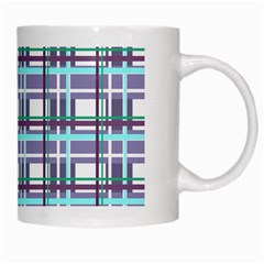 Decorative plaid pattern White Mugs from UrbanLoad.com Right