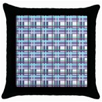 Decorative plaid pattern Throw Pillow Case (Black)