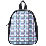 Decorative plaid pattern School Bags (Small) 