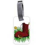 Boot in the grass Luggage Tags (One Side) 