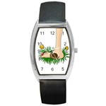 Barefoot in the grass Barrel Style Metal Watch