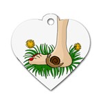 Barefoot in the grass Dog Tag Heart (Two Sides)