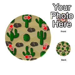 Queen Cactuses Playing Cards 54 (Round)  from UrbanLoad.com Front - HeartQ