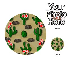 Ace Cactuses Playing Cards 54 (Round)  from UrbanLoad.com Front - DiamondA