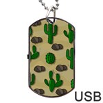 Cactuses Dog Tag USB Flash (One Side)