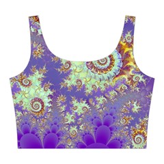 Sea Shell Spiral, Abstract Violet Cyan Stars Midi Sleeveless Dress from UrbanLoad.com Top Back