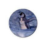 Penguin Chick  Rubber Round Coaster (4 pack)