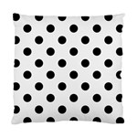 Polka Dots - Black on White Smoke Standard Cushion Case (One Side)