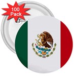 Flag_of_Mexico 3  Button (100 pack)