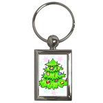 Christmas Tree Key Chain (Rectangle)