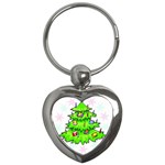 Christmas Tree Key Chain (Heart)