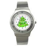 Christmas Tree Stainless Steel Watch