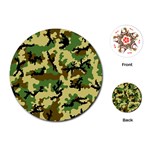 Camo Woodland Playing Cards (Round) 