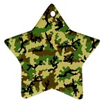 Camo Woodland Star Ornament (Two Sides)